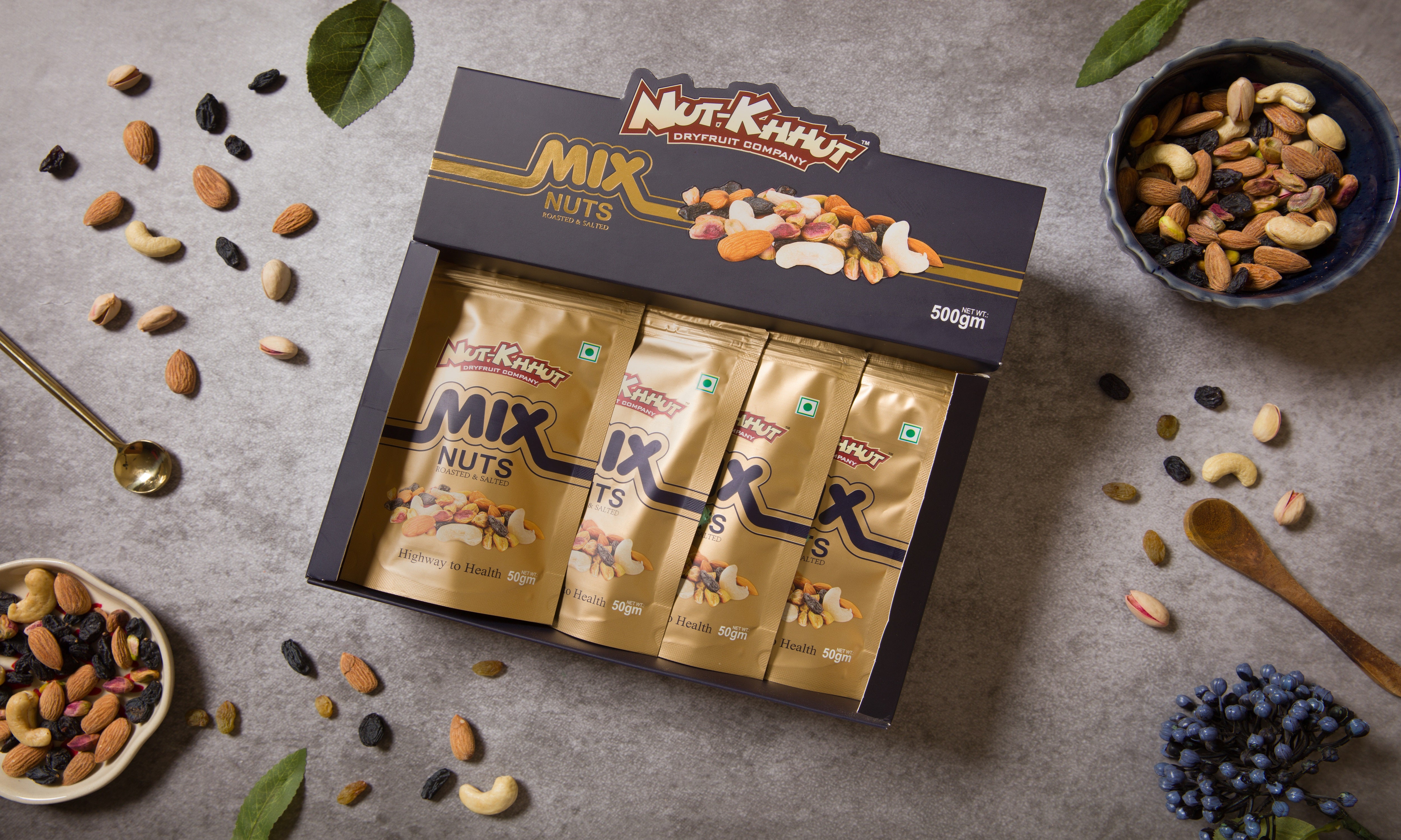 Roasted & Salted Mix Nuts - 500 Grams