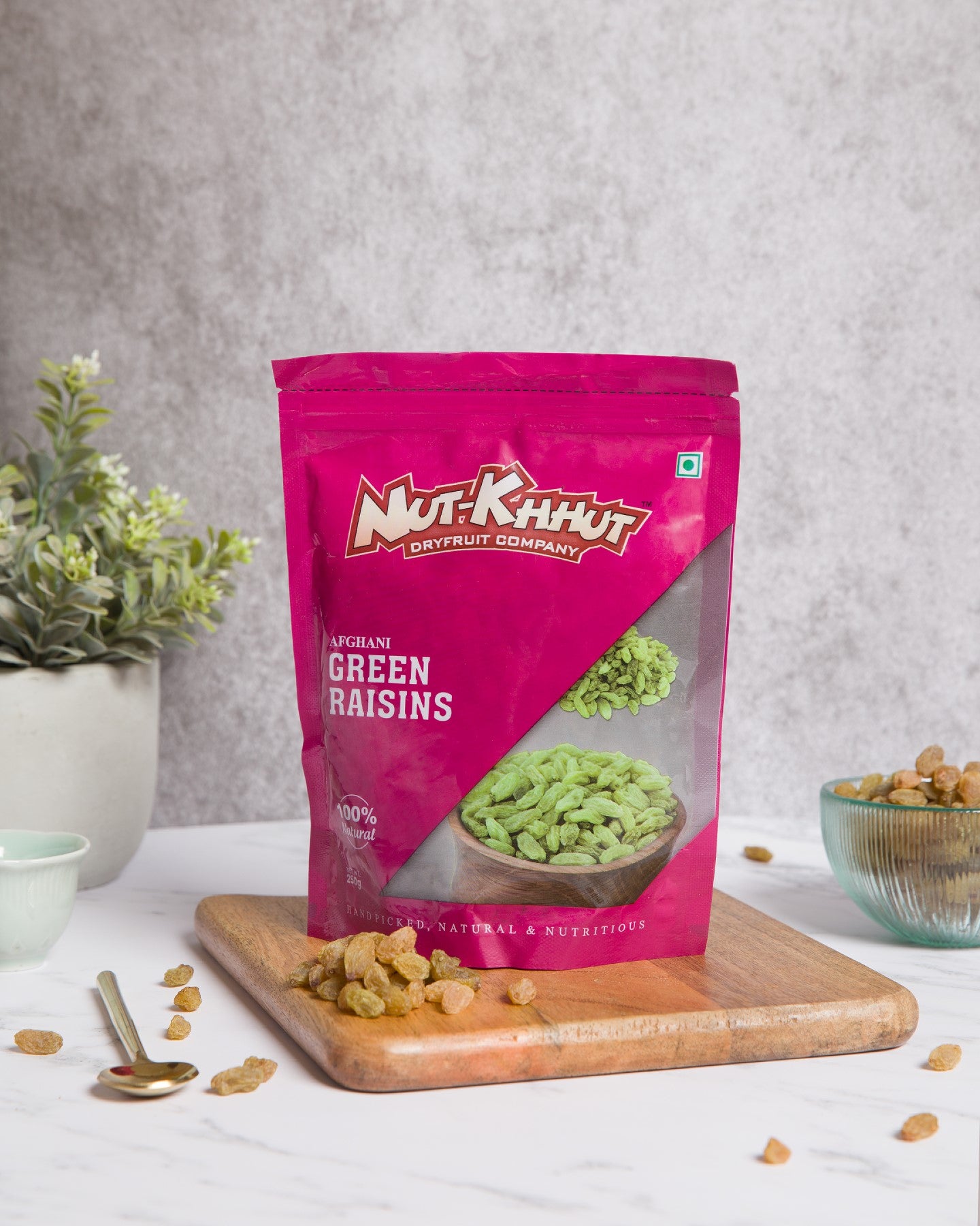 Afghani Green Raisins - 250 Grams
