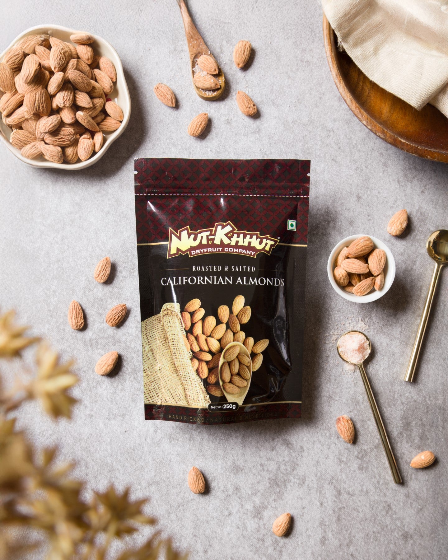 Roasted & Salted Californian Almonds - 250 Grams