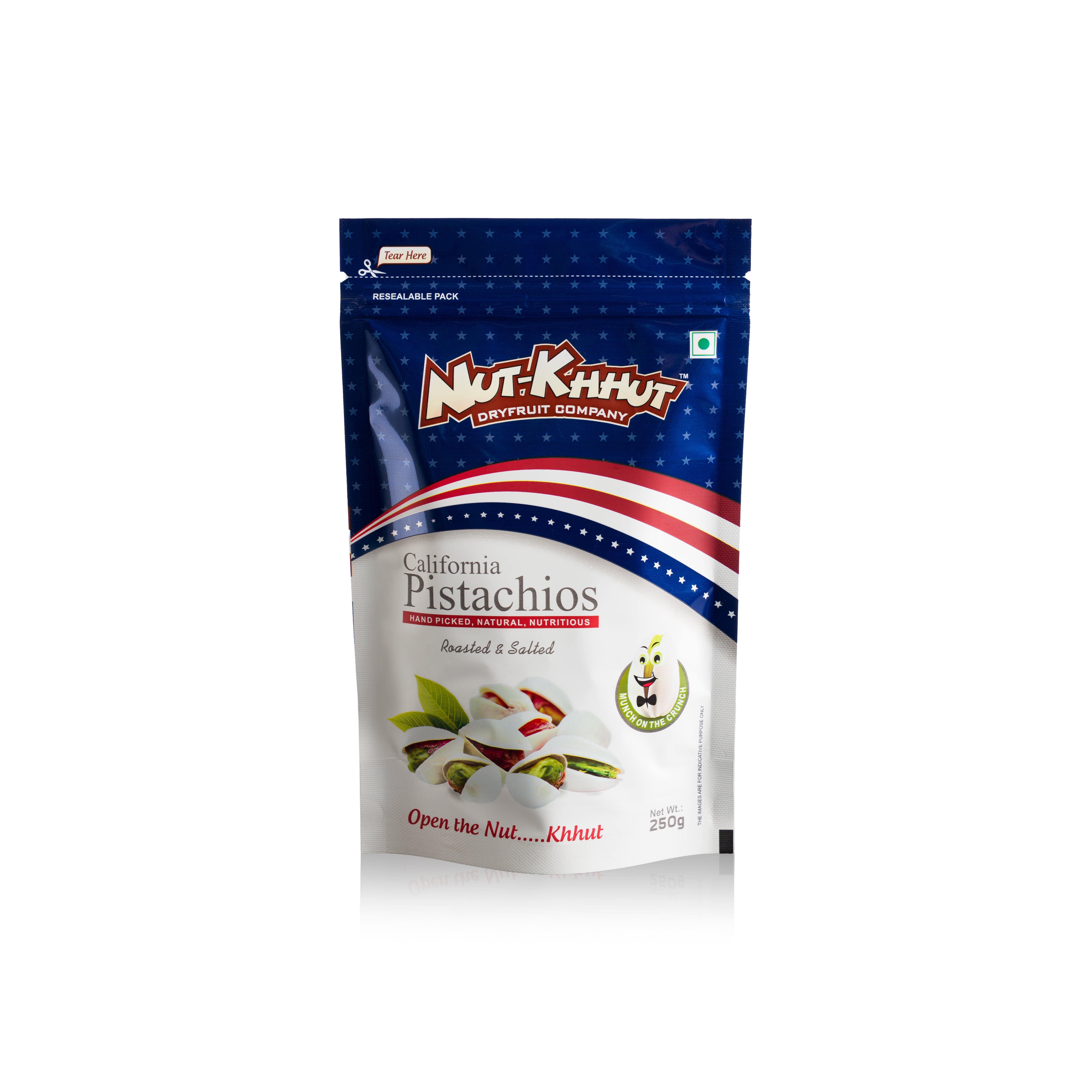 Roasted & Salted California Pistachios - 250 Grams