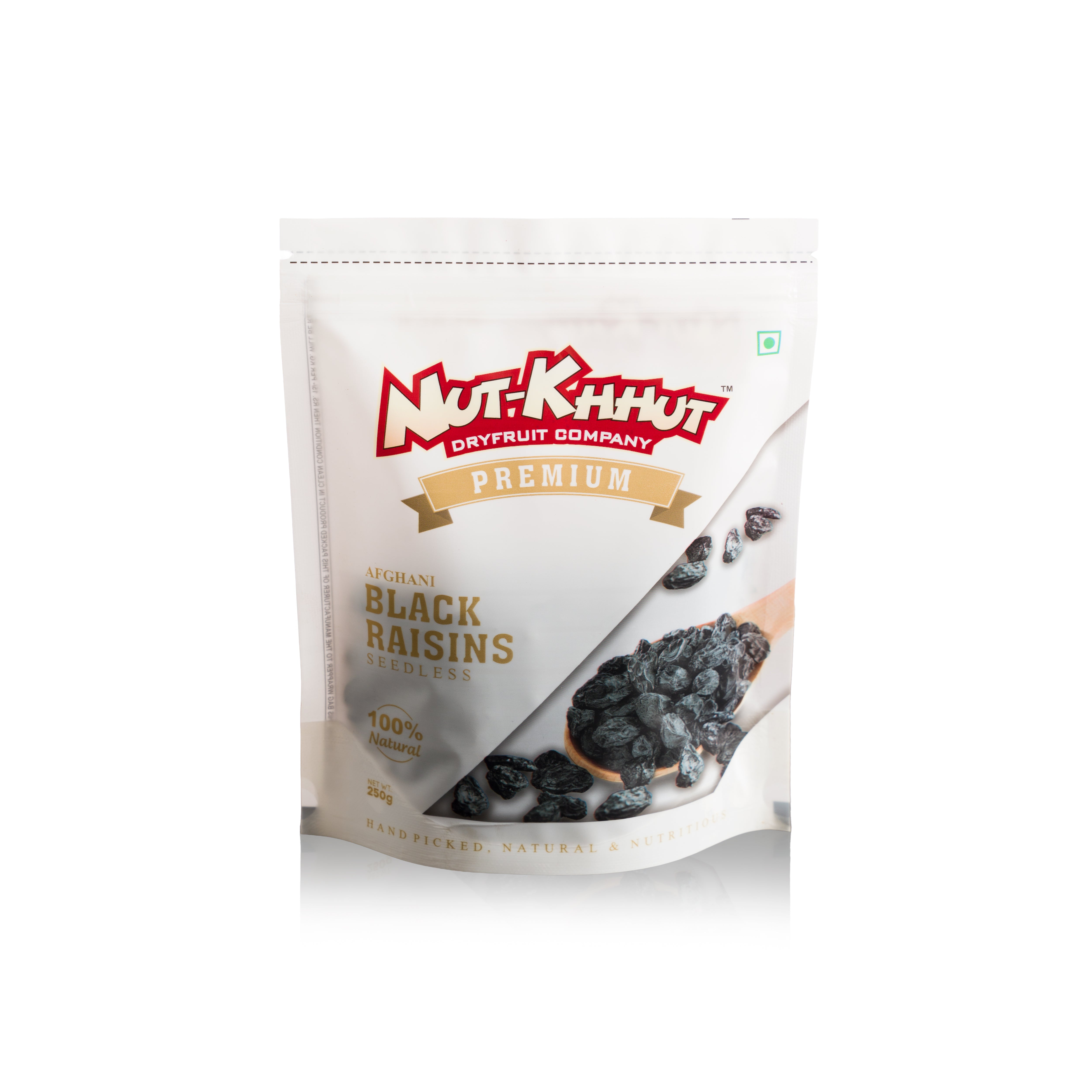 Afghani Black Raisins Seedless Premium - 250 Grams
