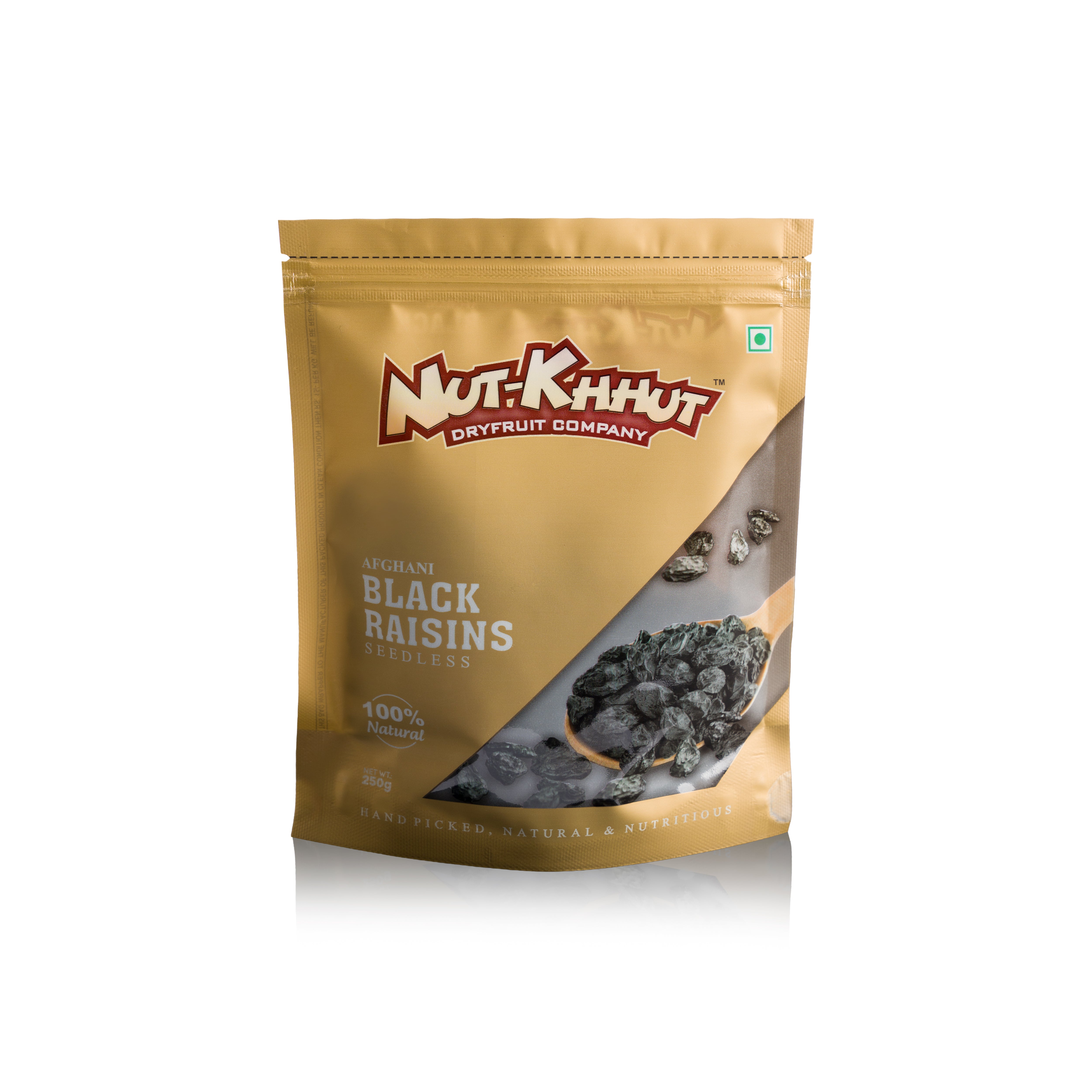 Afghani Black Raisins Seedless - 250 Grams